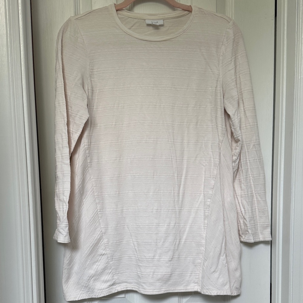 Chic Cream Long Sleeve Top
